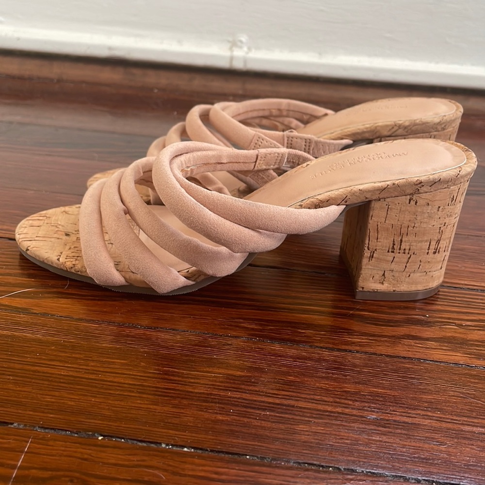American Eagle cork heel/platform sandal